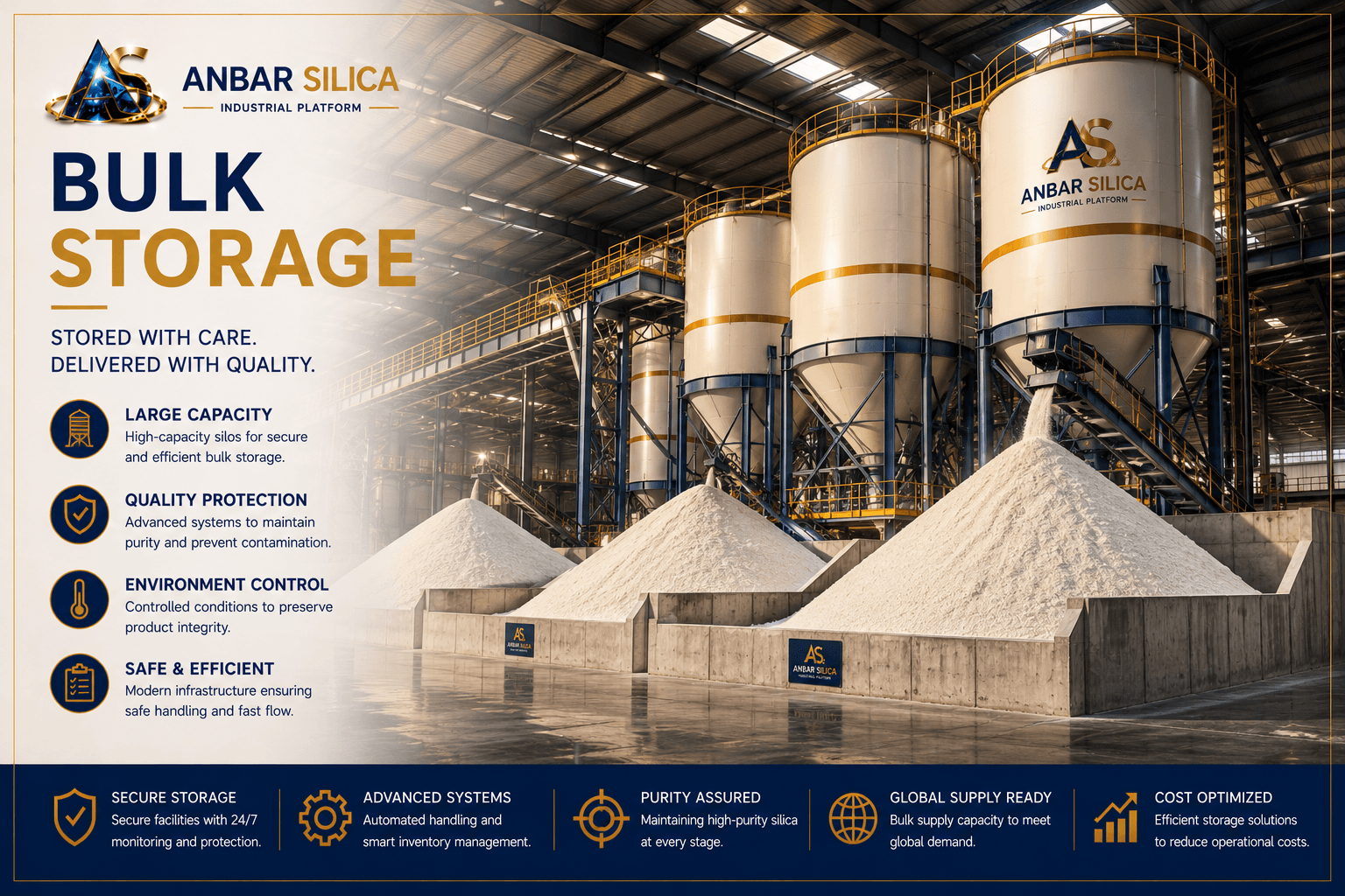 Anbar Silica bulk storage facilities