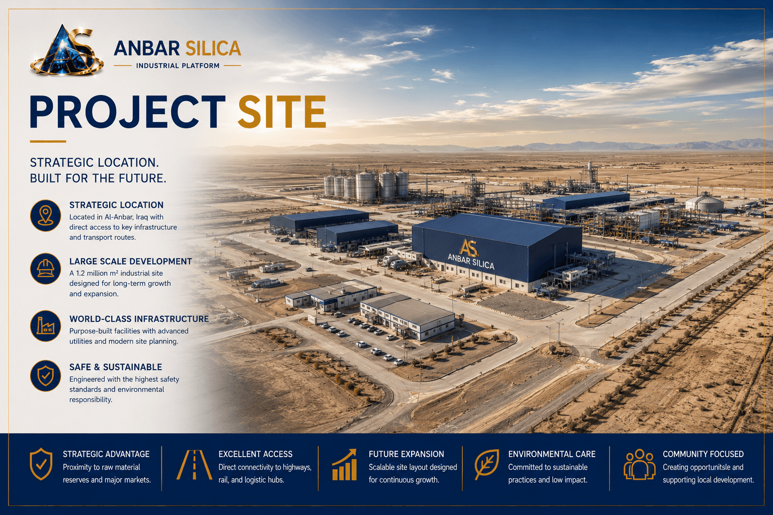 Anbar Silica industrial project site