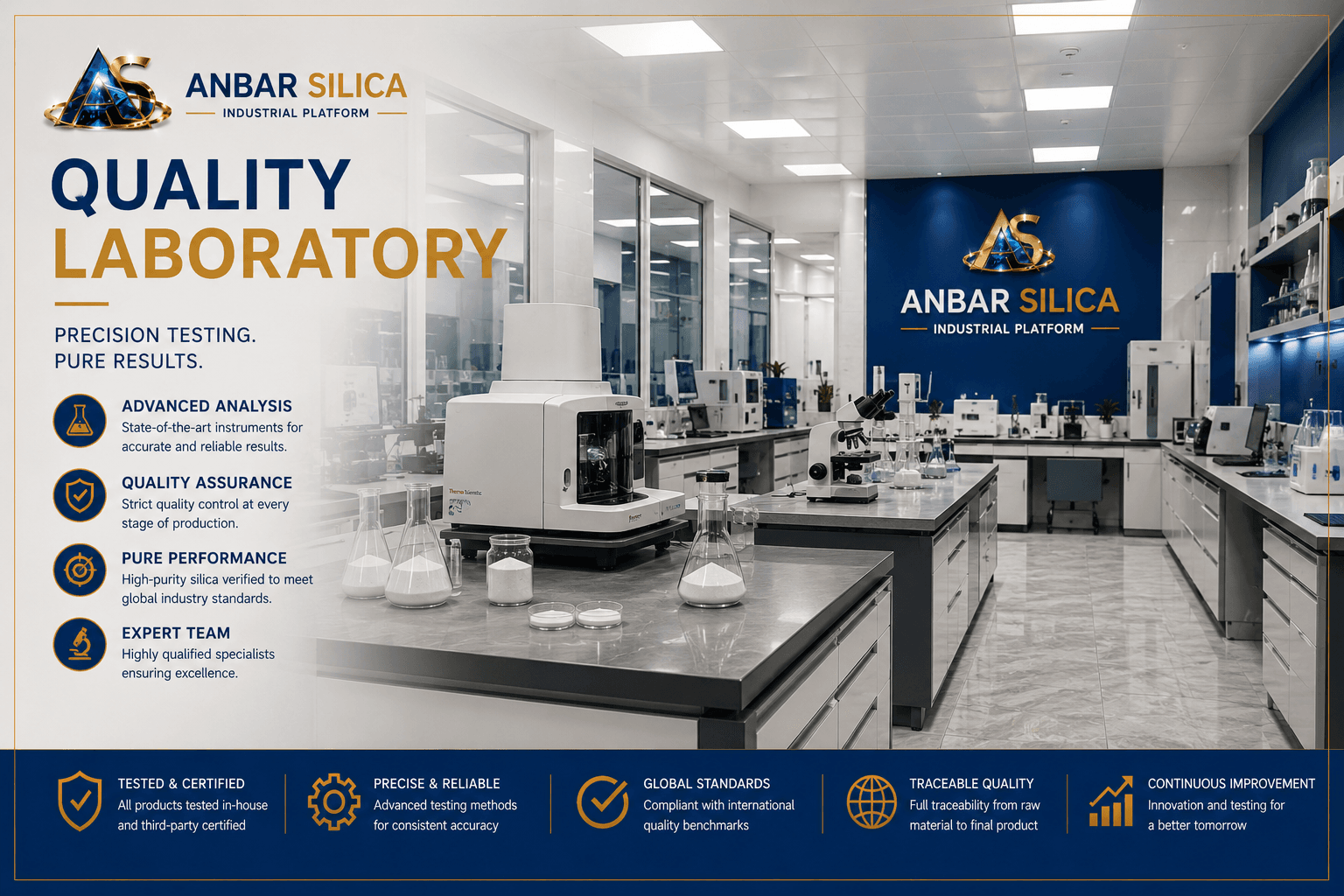Anbar Silica quality control laboratory